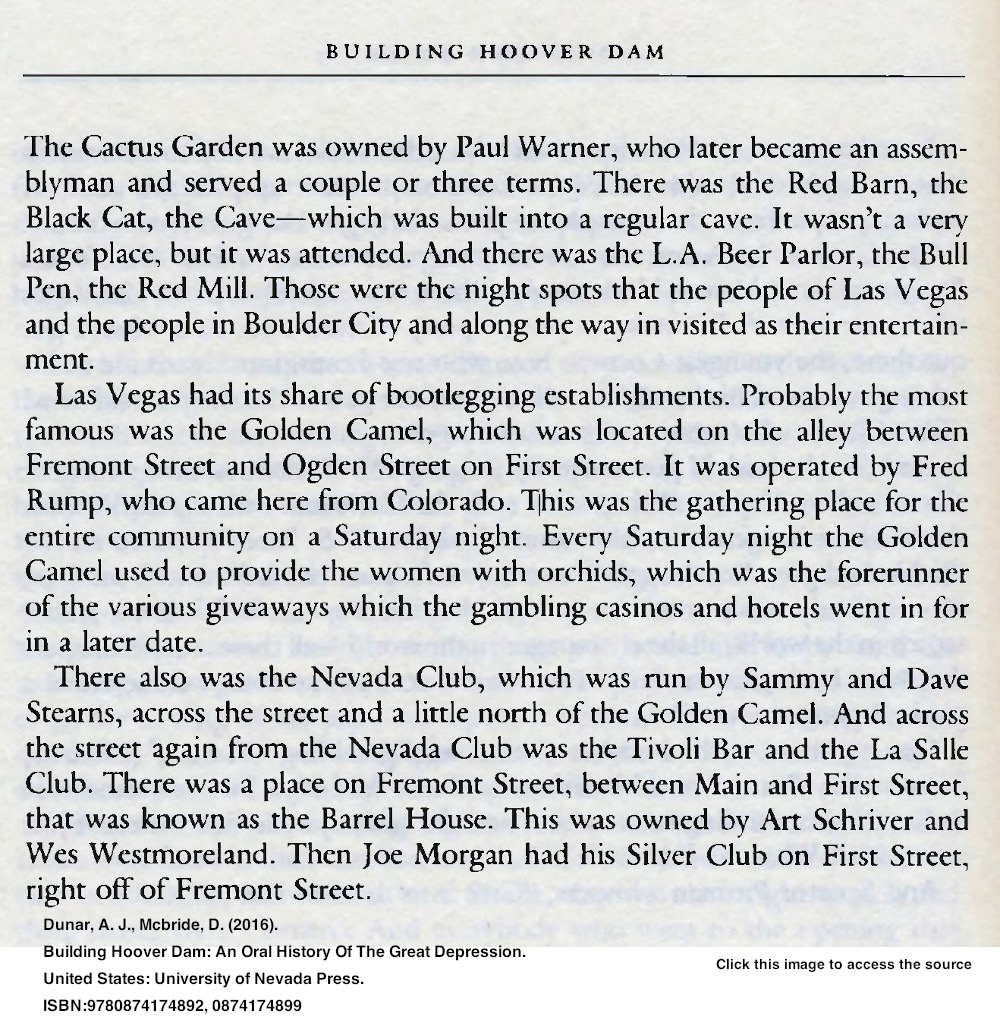 Bootleg bars in early Las Vegas